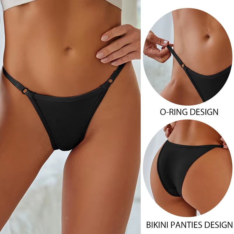 3Pcs/Set Women'S Cotton Panties Low Waist Bikini Briefs M-2XL Ladies Underwear Female Soft Solid Underpants Lingerie New