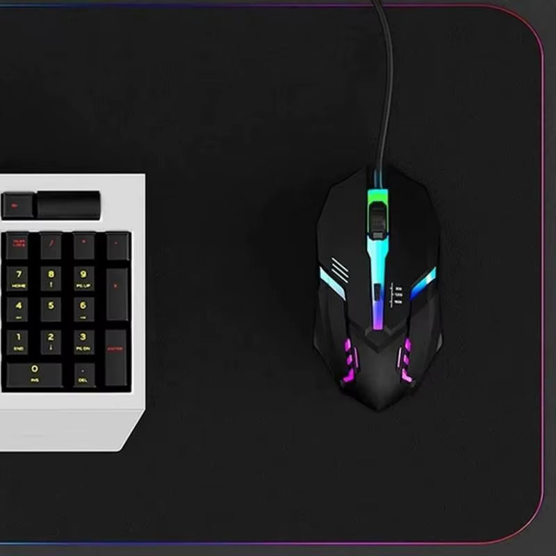 2025 Latest High-Quality Ergonomic Gaming Mouse for Desktop and Laptop Computers,4-Button USB RGB Backlit Mouse