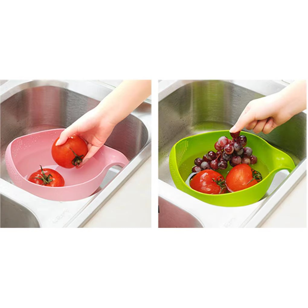 Rice Washing Filter Strainer Basket Colander Sieve Fruit Vegetable Bowl Drainer Cleaning Tools Home Kitchen Kit Kitchen Tools