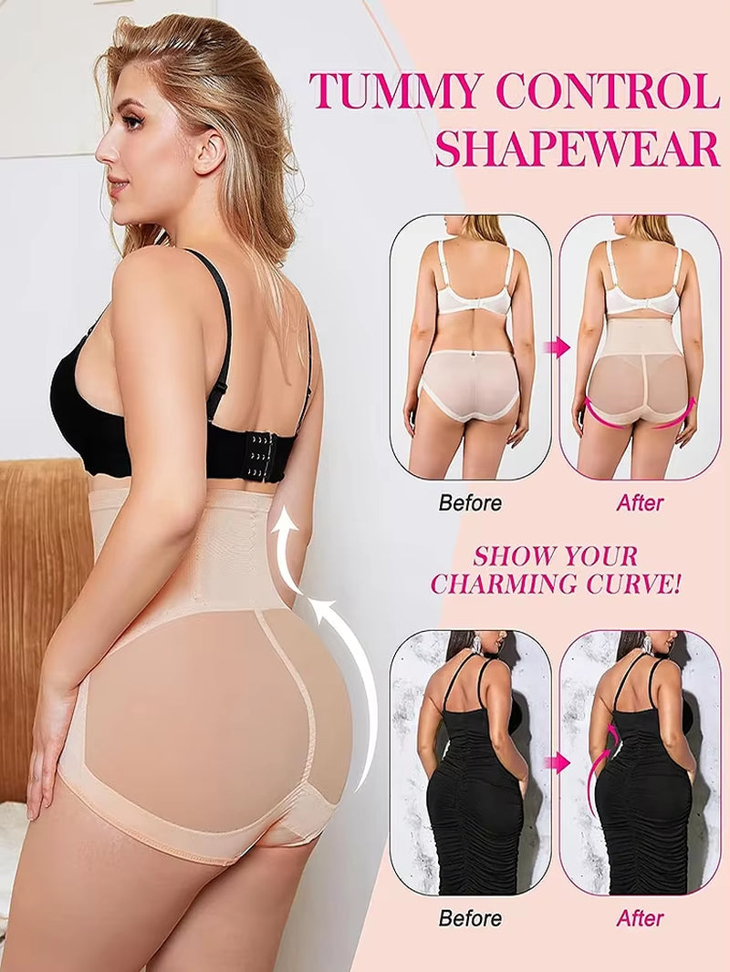 High Waisted Shapers Control Panties Slimming Abdomen Tummy Control Waist Trainer Shapewear Butt Lifter Underwear Body Shaper