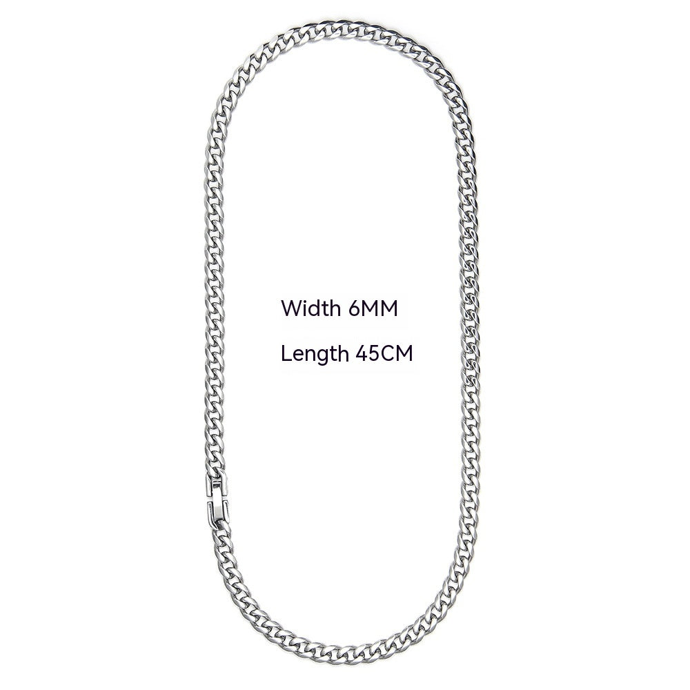 Cuban Link Chain Non-Fading Titanium Steel Necklace
